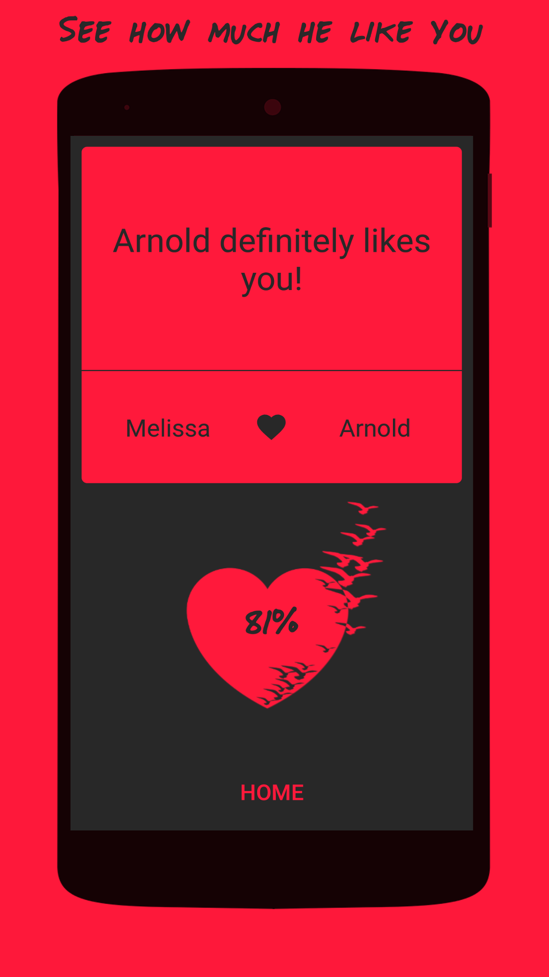 Does He Like Me Test App on Amazon Appstore