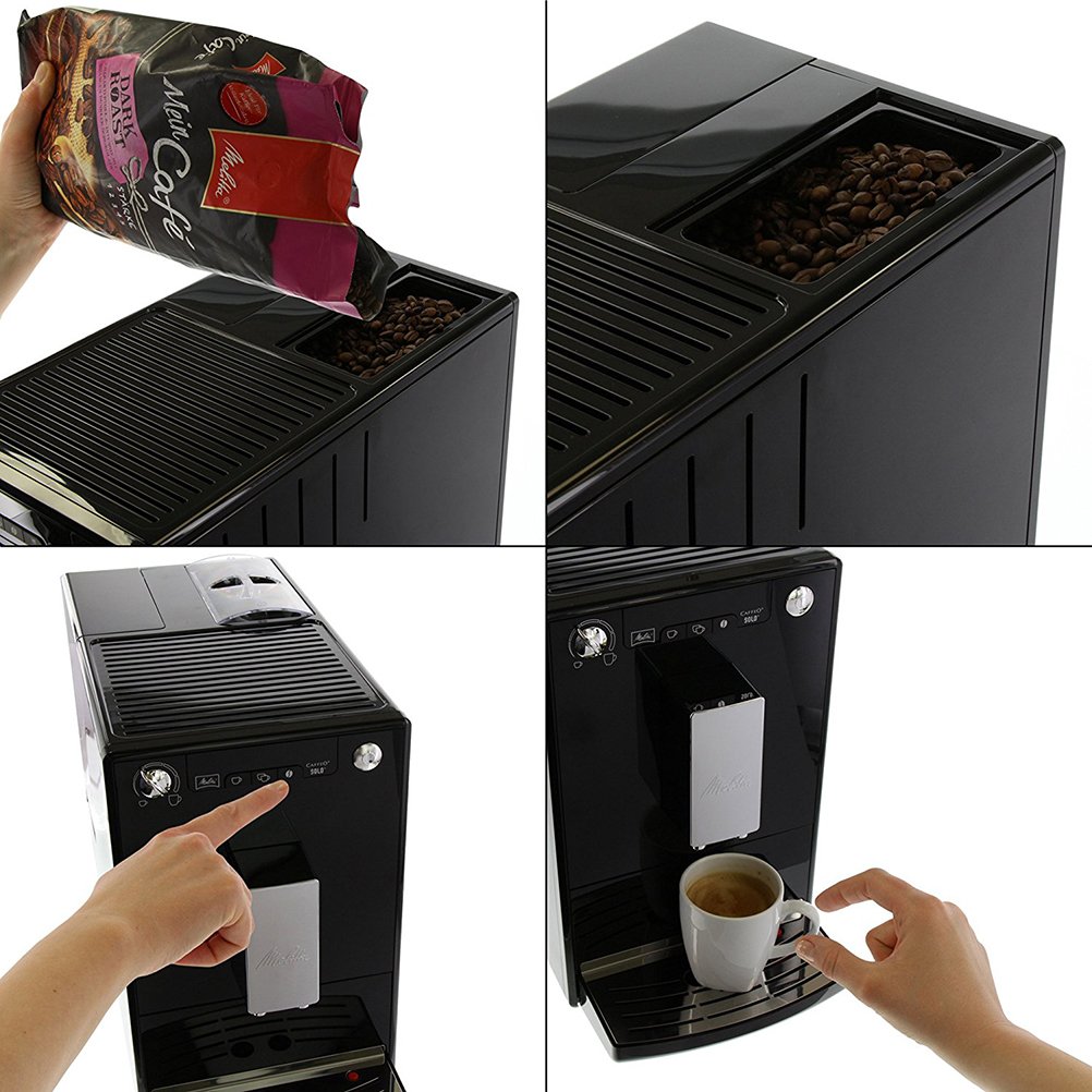 Melitta Caffeo Solo E950-101 Cafetière super automatique 15 bars expresso noir reconditionné