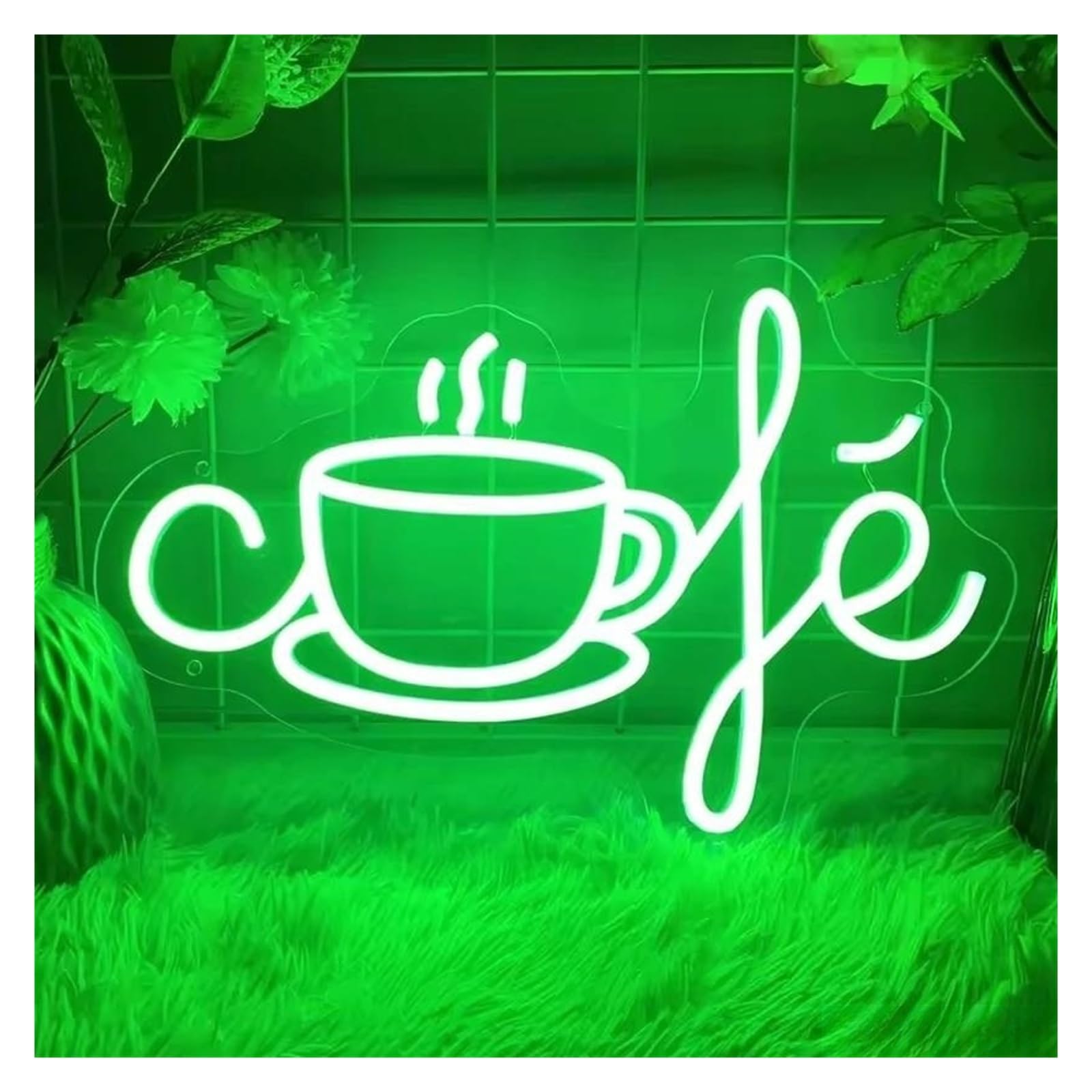 LEMST Sign Lamp Coffee Neon Sign Light for Coffee Shop Restaurant Luminous Business Signs Cafe Home Wall Decoration 35cmx23.2cm