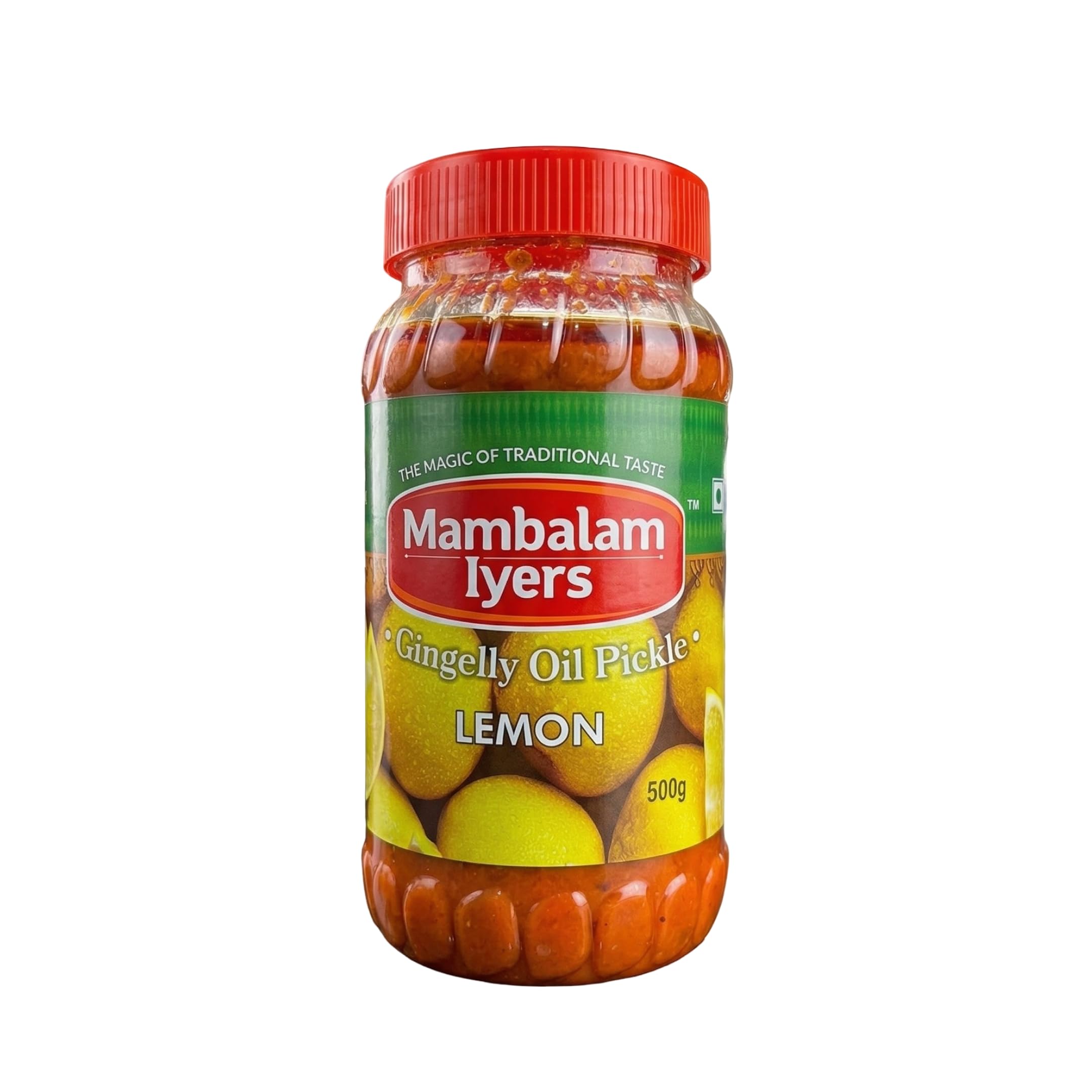 Lemon Pickle - 500g Glass bottle | Nimbu ka achaar | South Indian Pickle made with 100% Gingelly Oil | Elumichai oorukai-image-2