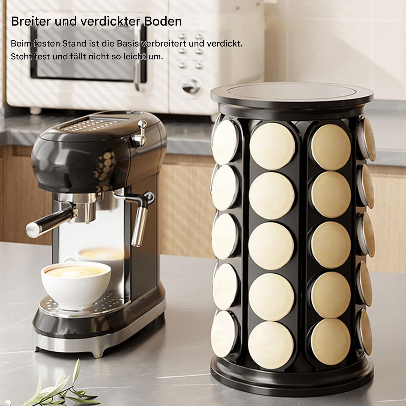 Soporte Para Cápsulas De Café Organizador Dispensador Giratorio | Soporte Giratorio para Cápsulas de Café Rotativo para Encimera, Mostrador, Cocina, Hogar, Apartamento, Restaurante, Hotel,