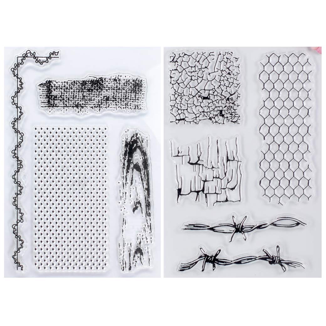 Grain de bois transparent Kwan Crafts avec grille de fond pour carterie précise