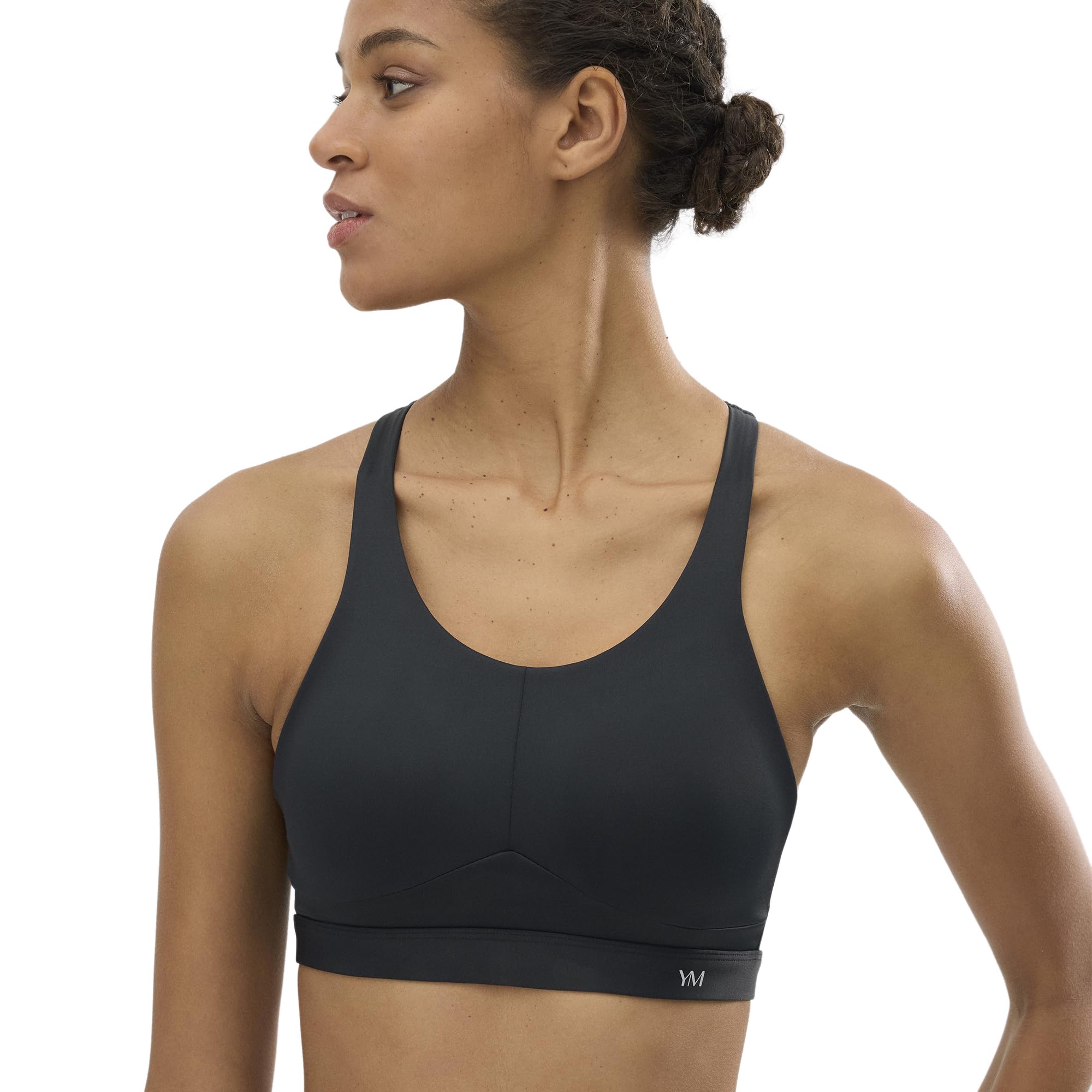 YSABEL MORA Sujetador Deportivo Alto Impacto Compressive Soporte Máximo para Entrenamientos Intensos con Tirantes Regulables y Broche Multiposición para Ajuste Personalizado y Comodidad Total.