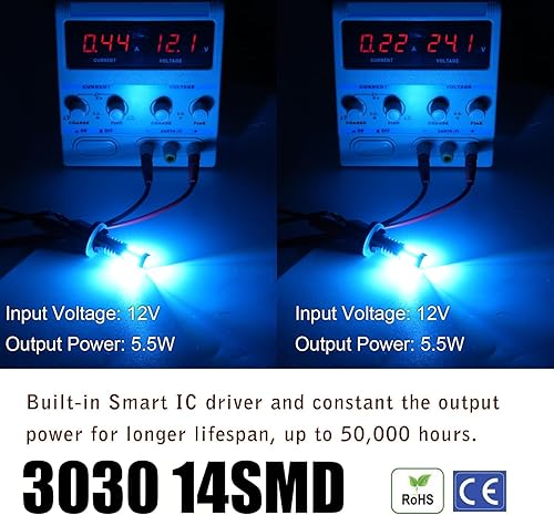 Vista 81 de Bombillas LED antiniebla superbrillantes de 3000 lm H8 H11, bombillas DRL de alta potencia 3030 chips con lente de proyector de repuesto