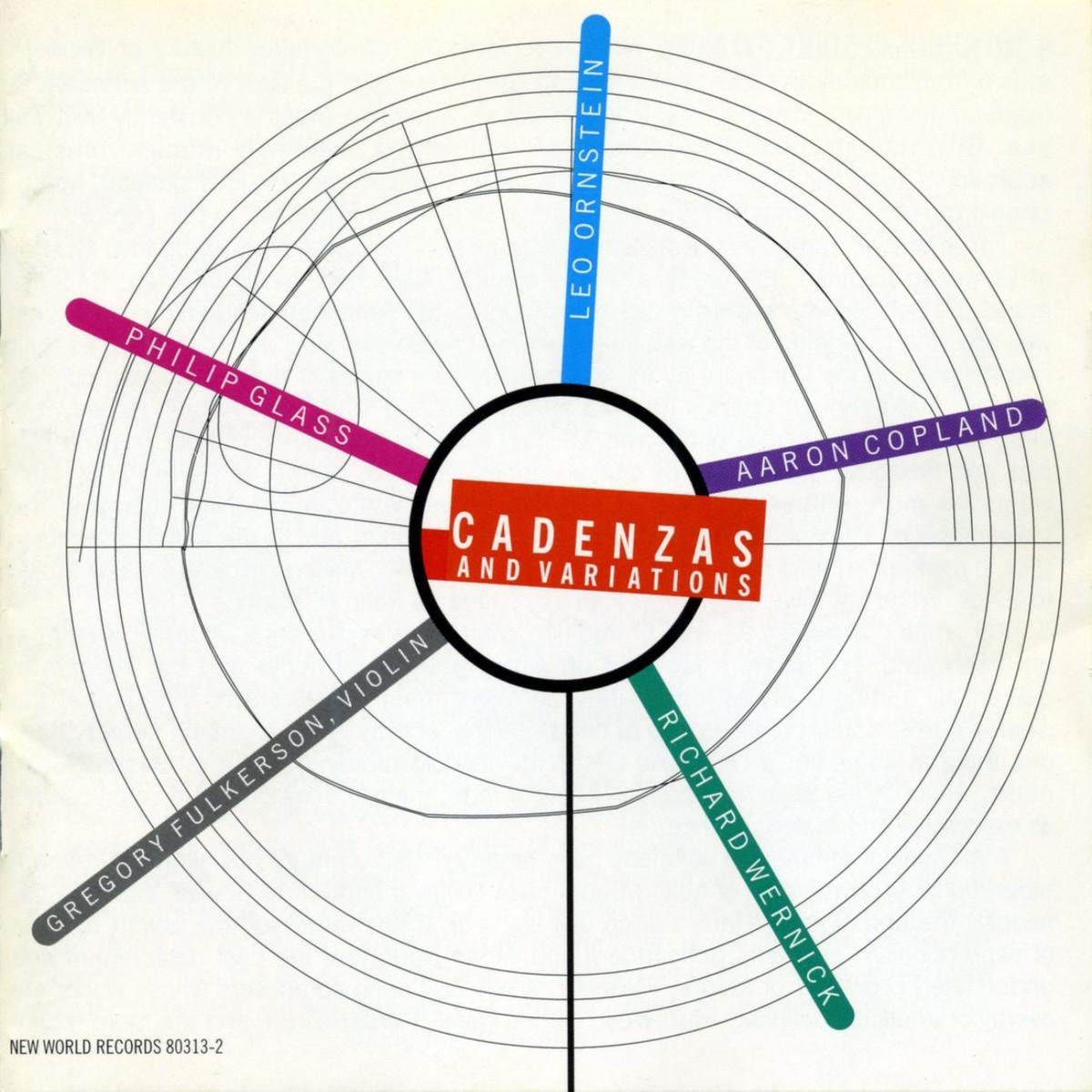 Glass, Copland, Ornstein, : Cadenzas & Variations