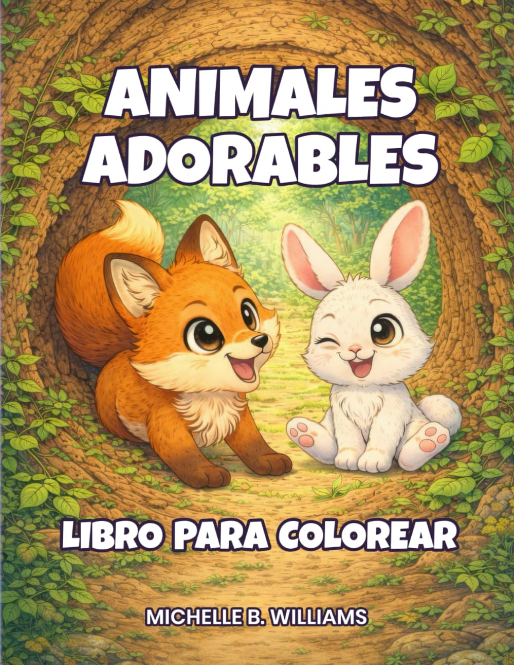Libro para colorear: animales adorables