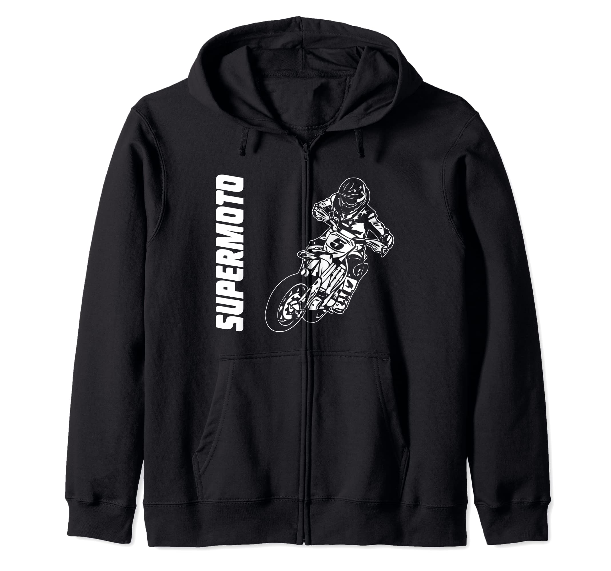 Comedy Shirts – Motorcross Moto – Sweat à Capuche – Sac