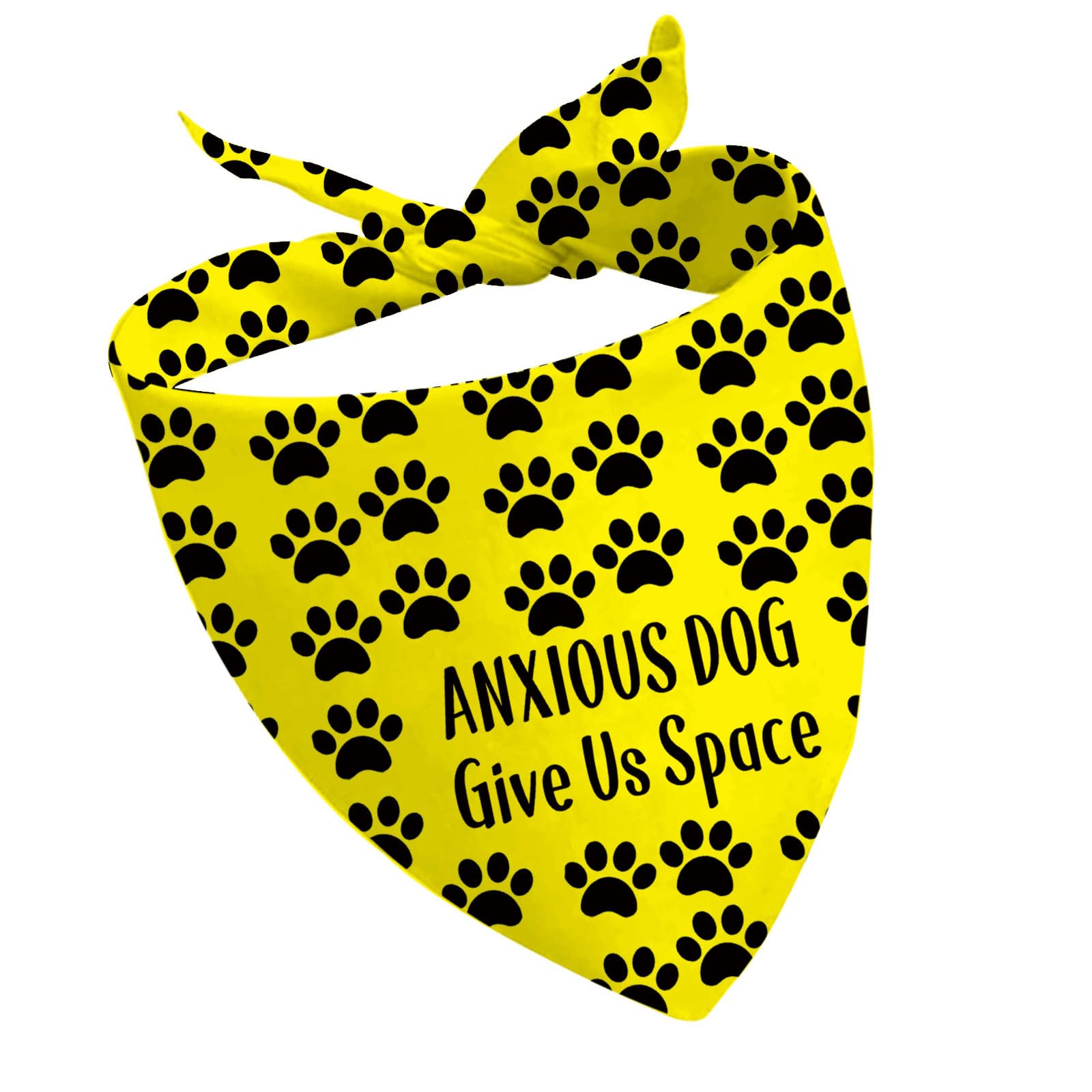 CENWA 1 Piece Anxious/Reactive Give Me Space Over the Collar Bandana Rescue Dog Bandanas Give us Space Dog Bandana (Anxious space UK)