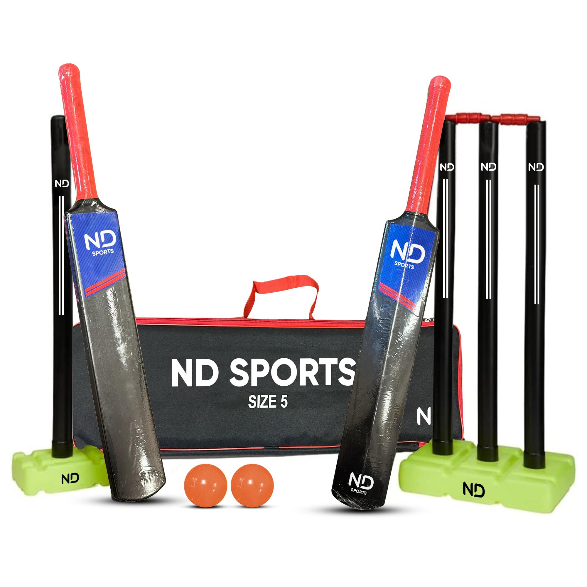 Complete Plastic Cricket Set β Senior & Junior for Ages 9+ β High Performance & Durable Cricket Set for Training, Matches, Garden, Beach & Park Play