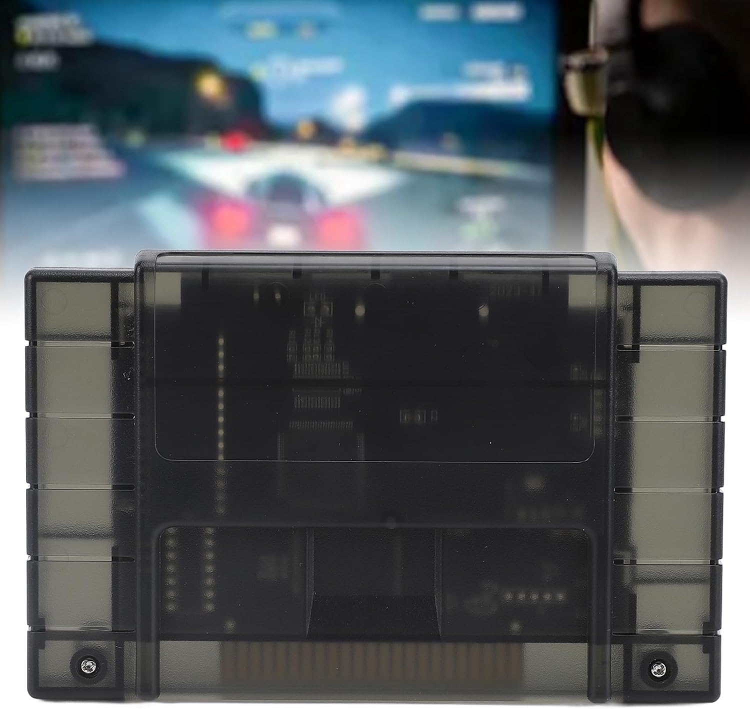 Classic Game Cartridge,3000 in 1 Game 8GB Memory Card and Support FAT16 FAT32, Automatic Save and Backup, for SFC Consoles US Version (Black)