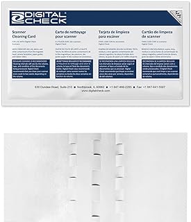 Waffletechnology Digital Check Scanner Cleaning Card Featuring (KWDCC-CS1B15WS)
