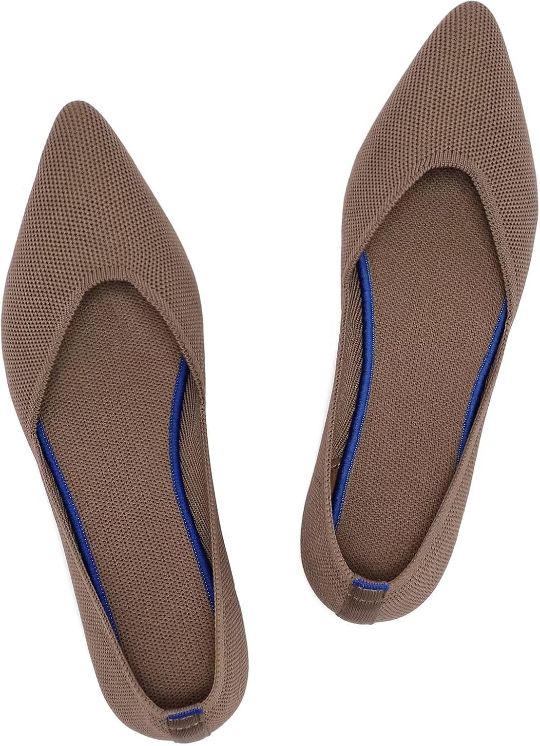 Frank Mully Womens Flat Shoes Classic Pointed Toe Flats Knitted Dress Shoes Soft Flats for Woman Comfortable Dressy - Image 7