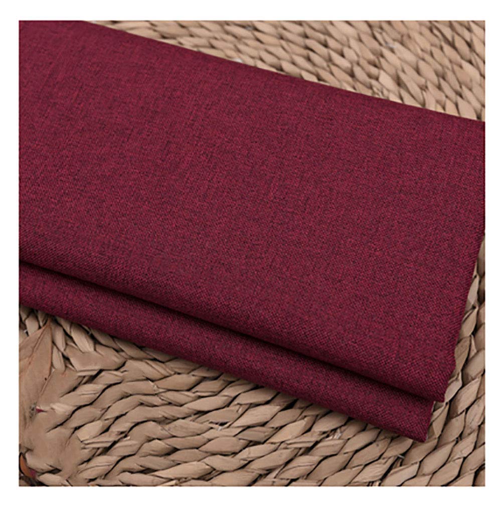 Tissu en coton et lin de couleur unie pour nappe et ameublement XCYYBB