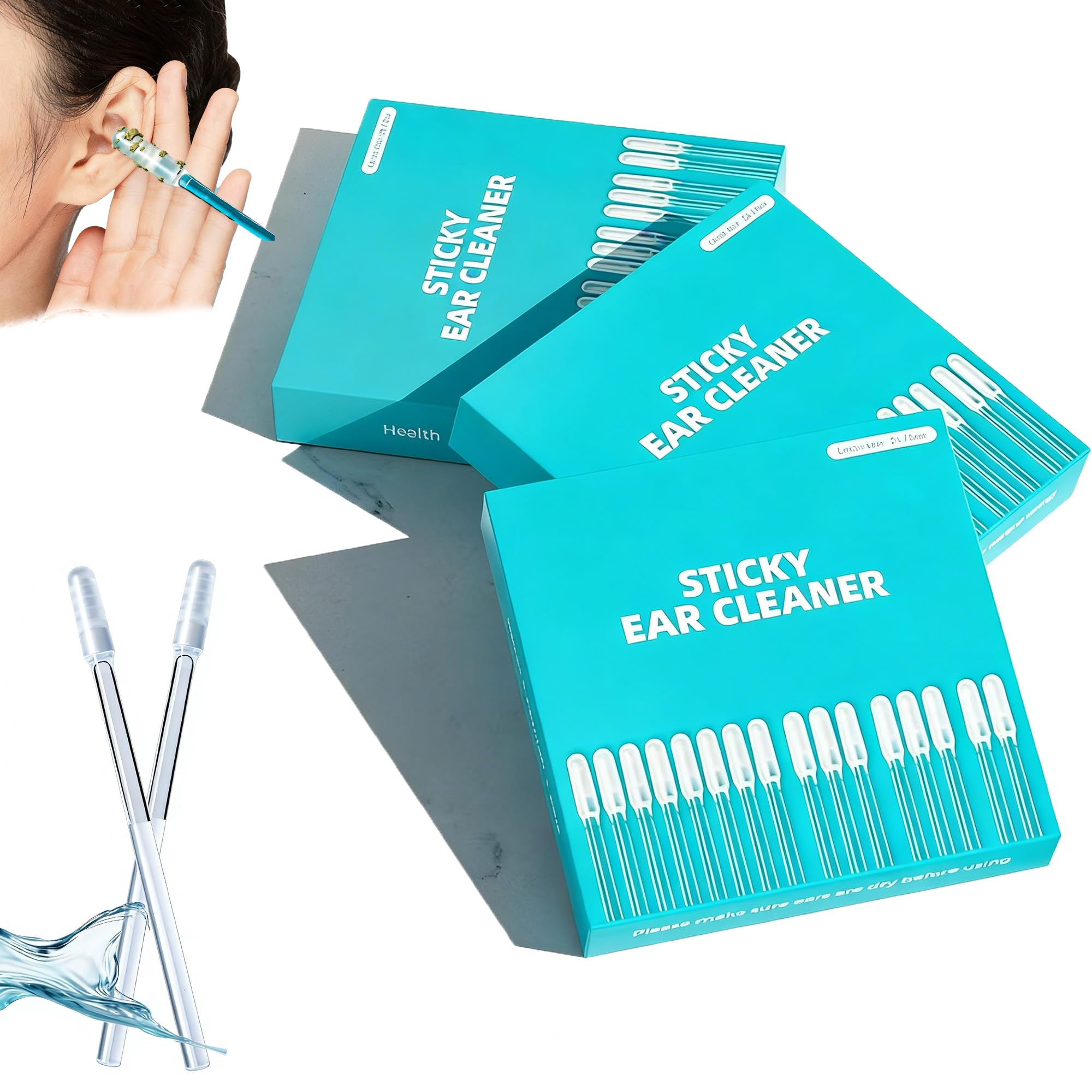 Sticky Ear Cleaning Stick Sticky Ear Cleaners for Adults Gentle Visible Ear Care Reusable Soft Portable Ear Pick