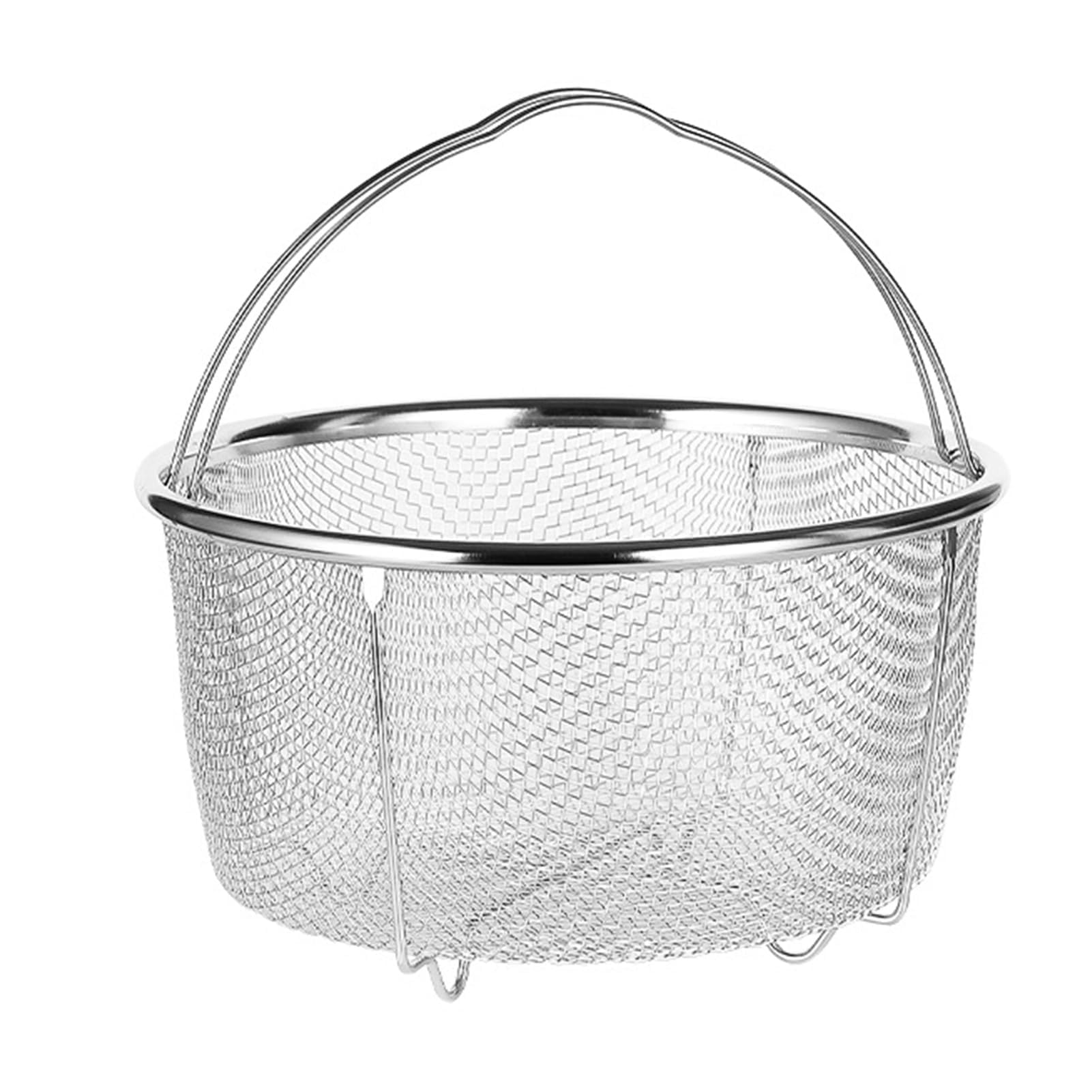 Cestello per Cottura a Vapore in Rete, Pentola per Cottura a Vapore Versatile Resistente Al Calore Facile da Pulire per Ristoranti (18 cm)