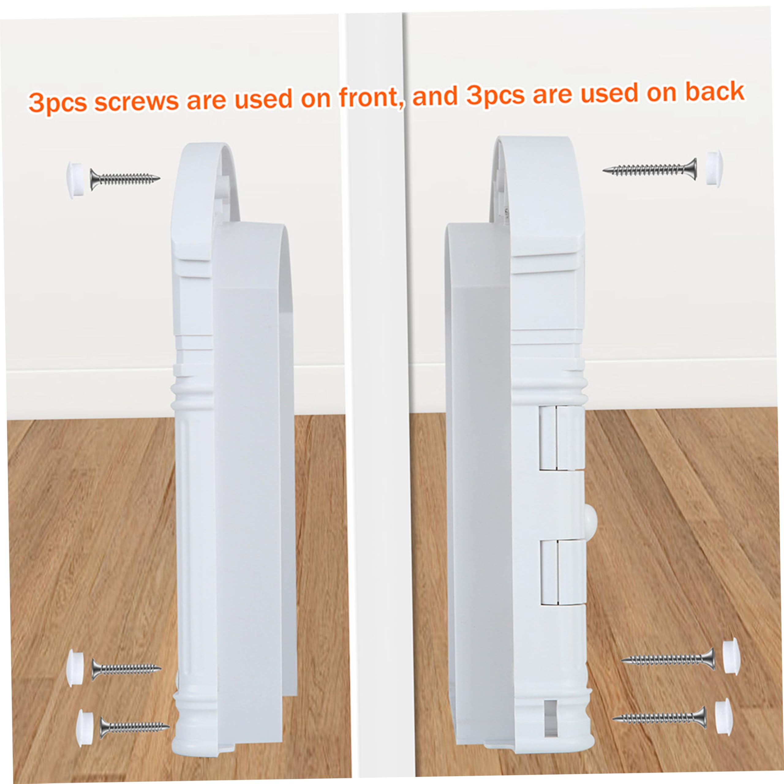 Porte intérieure pour chat, porte intérieure pour chat sans rabat pour chats et petits chiens, portes sécurisées et verrouillables pour animaux de compagnie, blanc, 9, 45 × 10, 83 × 2, 83 pouces, fou