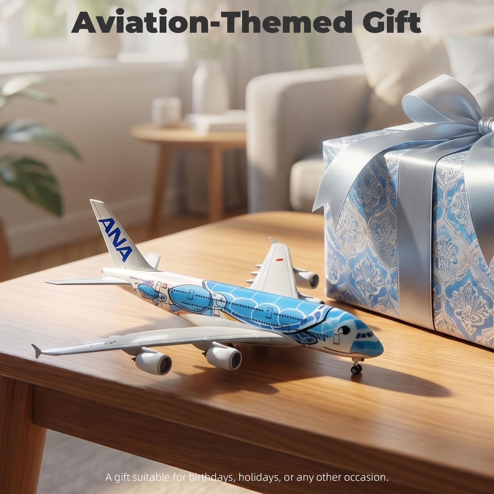 Amazon.co.jp: QIYUMOKE A380 1/300 ANAカラー ブルータートルスタイル