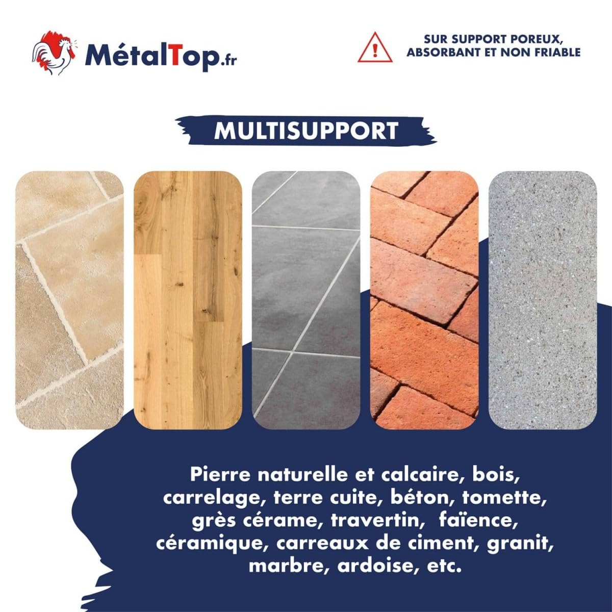 Metaltop - Vernis Mat Beton - 1 L - Protection invisible et durable pour sols en béton, sans modifier l'aspect