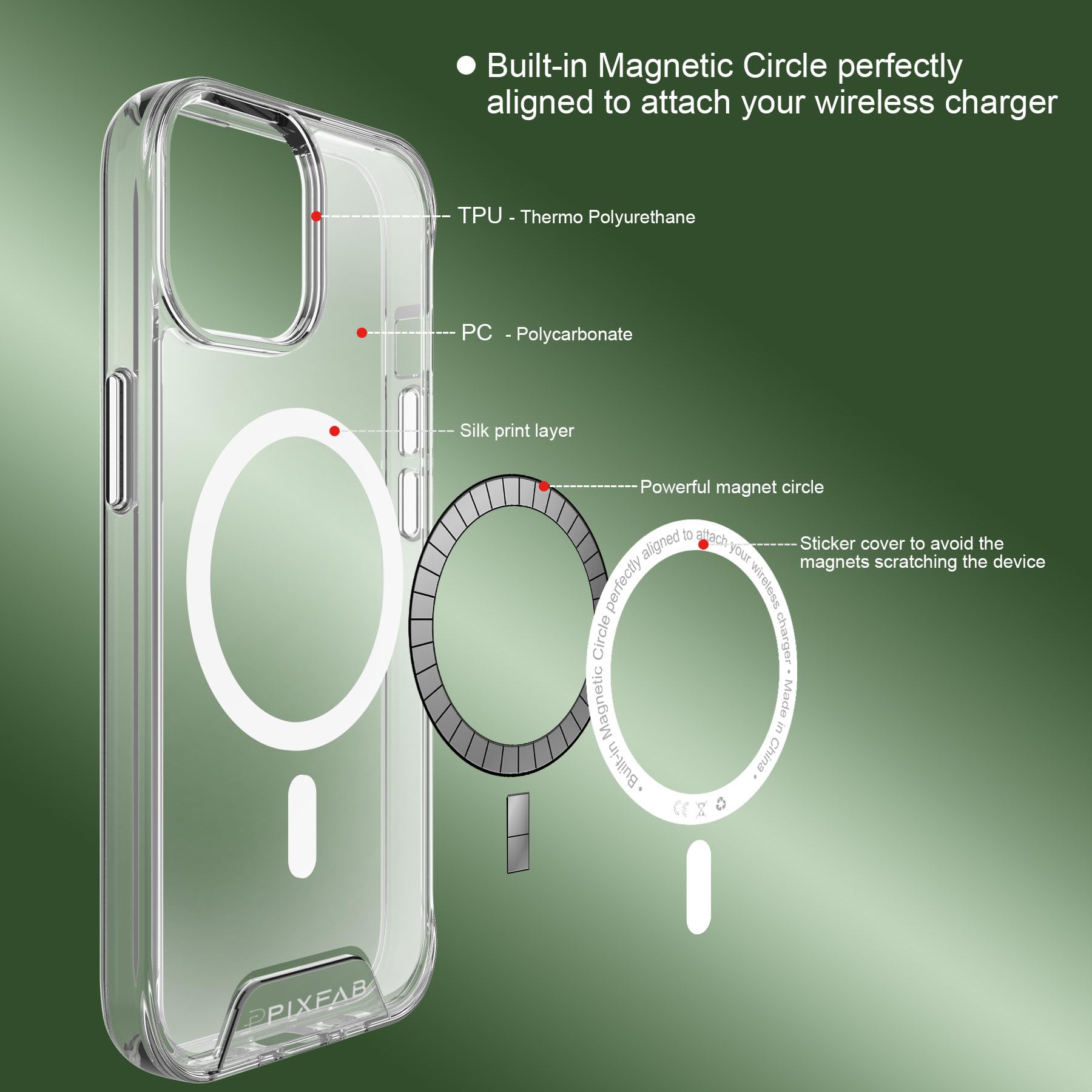 Clear Case For Apple iPhone 16 15 14 13 Pro Max MagSafe Card Holder Wallet Cover - Picture 21 of 39