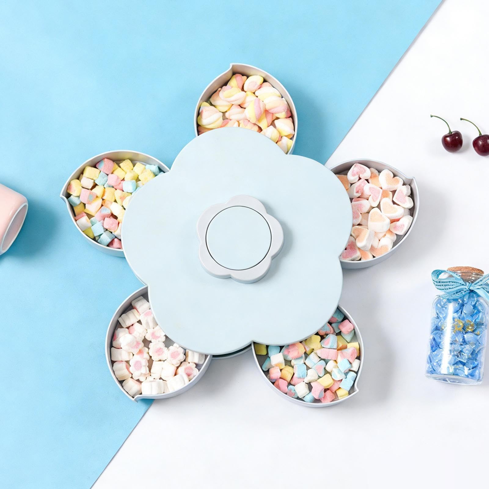 Snack Containers avec Couvercles Couvercle rotatif et antidérapante