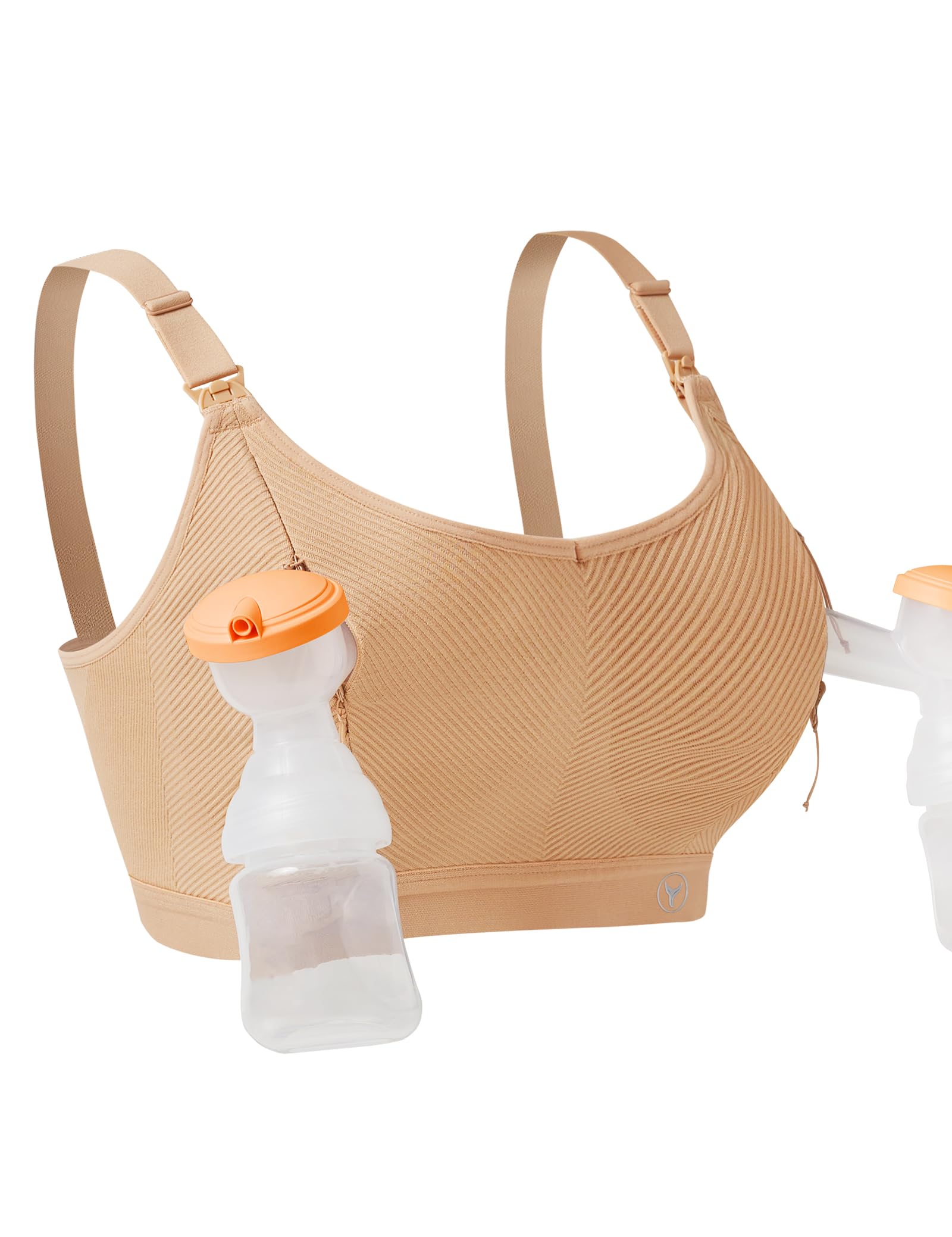 HOFISH Maternity Nursing Bras for Breastfeeding Comfort Seamless Wirefree Pregnancy Bras S-XXL with Bra Extenders & Clips — view 11