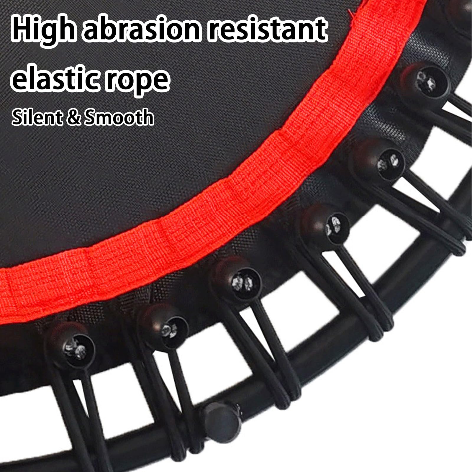Mini Trampolina Z Regulowanym Uchwytem, Cicha Odbijaczka Z Linką Bungee, Udźwig 550 Funtów Dla Dorosłych Dzieci, Trampolina Do ćwiczeń Na świeżym Powietrzu Wewnątrz Pomieszczeń(Color:fioletowy)