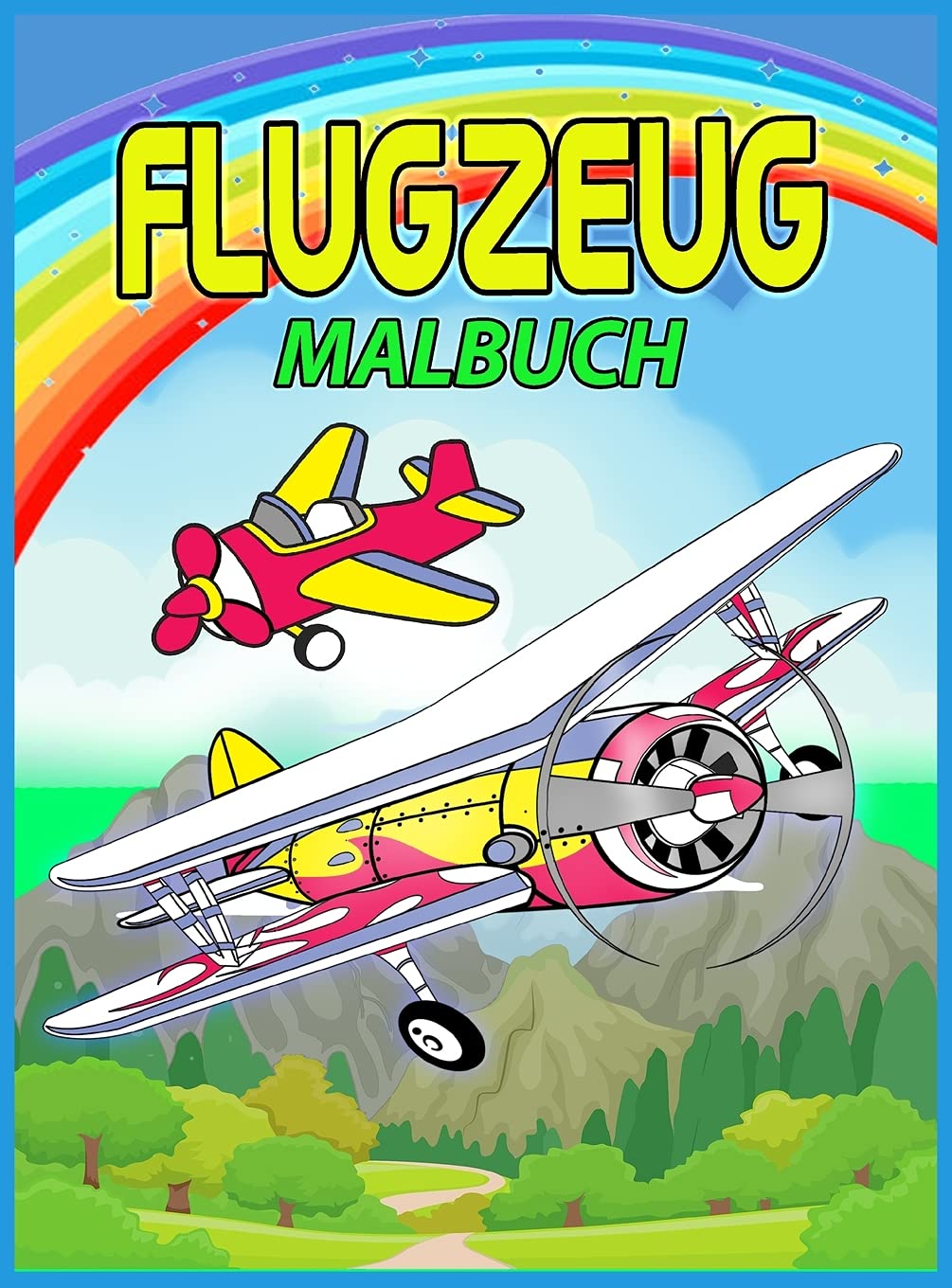 Flugzeug Malbuch: Perfektes Flugzeug-Malbuch für Kinder, Jungen und Mädchen, Große Flugzeug Geschenke für Kinder und Kleinkinder, die lieben, mit Flugzeugen zu spielen und mit Freunden zu genießen