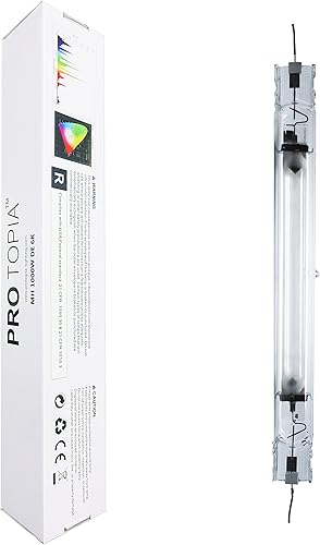 Bombilla de cultivo de haluro metálico de doble extremo de 6000 K, 1000 W, espectro azul y violeta mejorado de alto PAR para horticultura