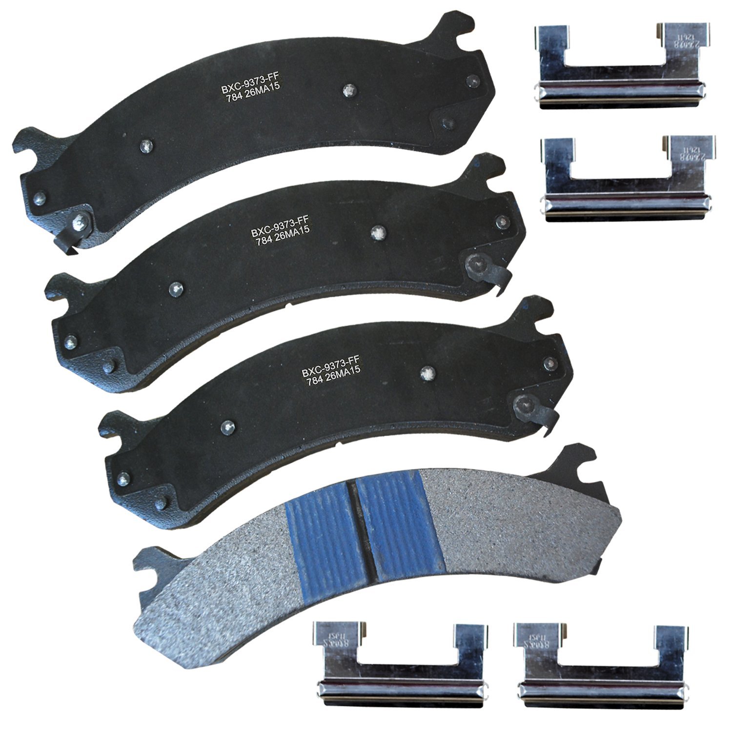 Bendix Premium SBC784 Ceramic Front Brake Pads for select Cadillac DeVille, DTS, Chevrolet Avalanche, Express, Cheyenne, Chevy Silverado, Suburban, GMC Savana, Sierra, Yukon, Hummer H2