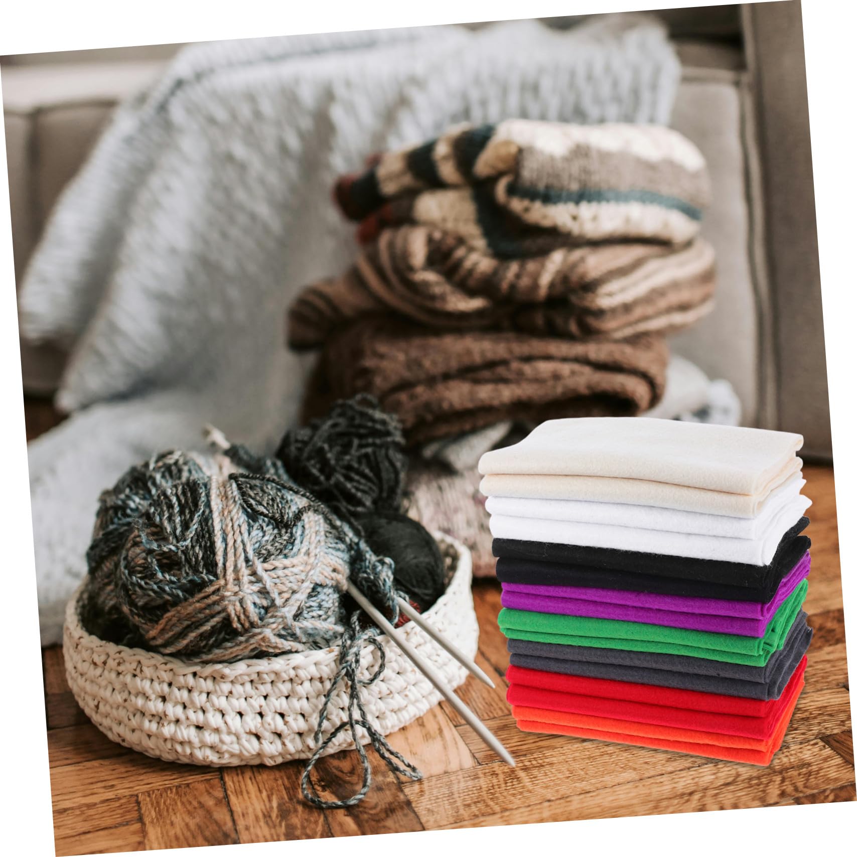 Gadpiparty 16stücke Farbige Filzplatten Für Bastelarbeiten Nähen Und DIY-projekte Strapazierfähiger Filzstoff Mit Feiner Textur Für Kreatives Gestalten Und Schulprojekte