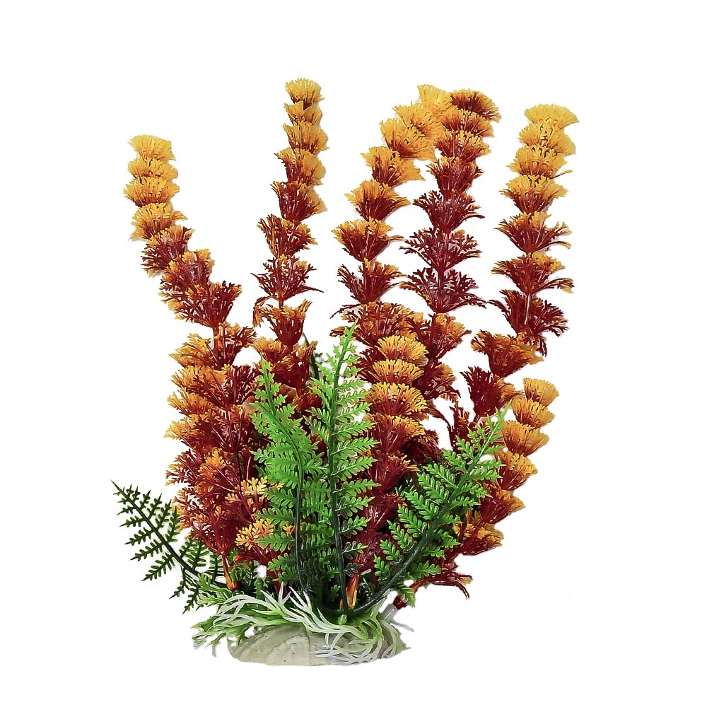Aquatop 6 Inch Rustic Fire Cabomba-Like Artificial Aquarium Plant