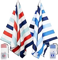 Vista 17 de Exclusivo Mezcla - Toalla de playa de microfibra de secado rápido, grande, repele la arena, para viajes, campamento, deportes; súper absorbente