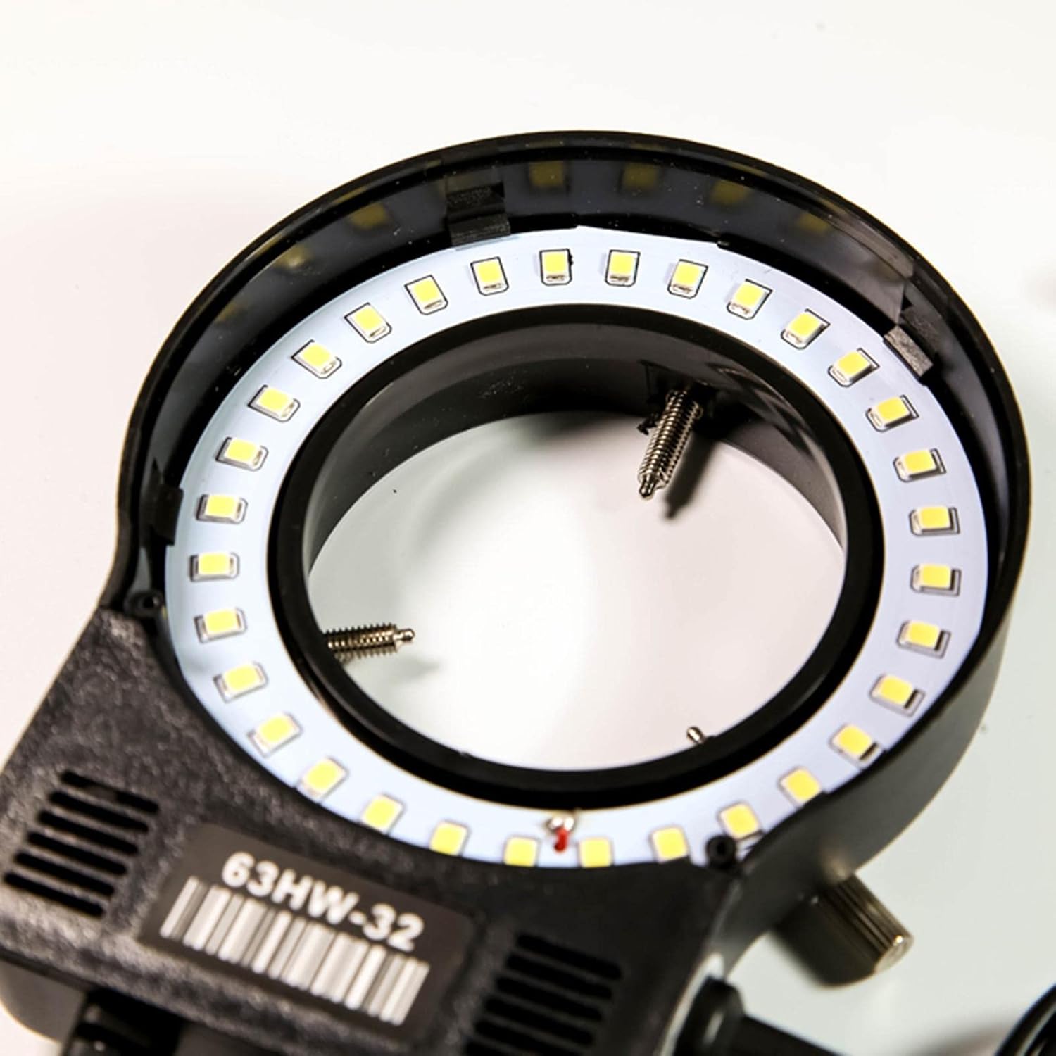 Microscope Camera 32 LED Ring Light Lamp Adjustable 110 V Accessories US