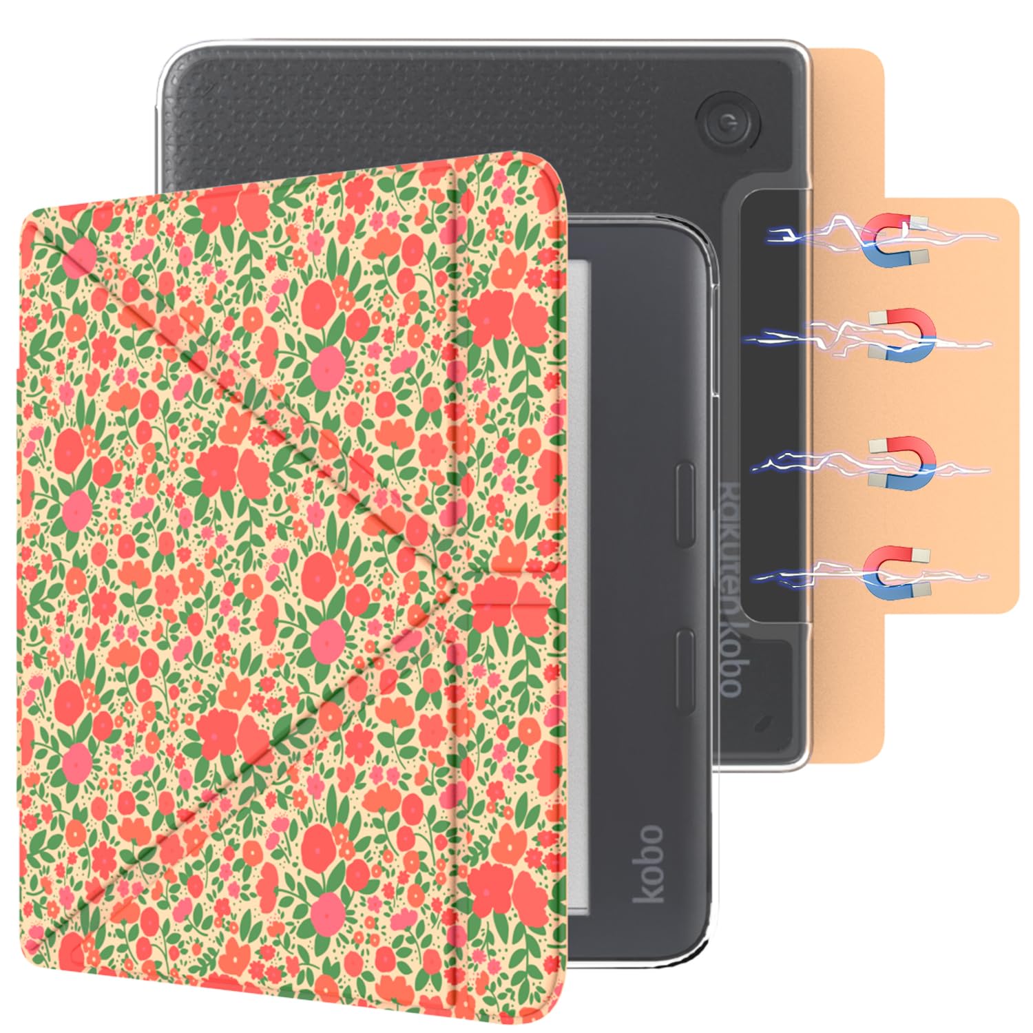 Kobo Libra Colour　専用カバー付き 2024版 32GB E NET-CASE Detachable Magnetic Case for 7