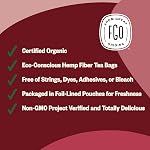 FGO Organic Red Raspberry Leaf Tea, 100 Count, Eco-Conscious Tea Bags, Resealable Bag, Packaging May Vary (Pack of 1)