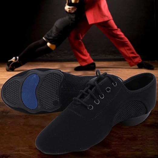 Sapatilha de jazz, boa respirabilidade Confortável sapato de jazz preto,  sapato de dança, para mulher para homem(44) : Amazon.com.br