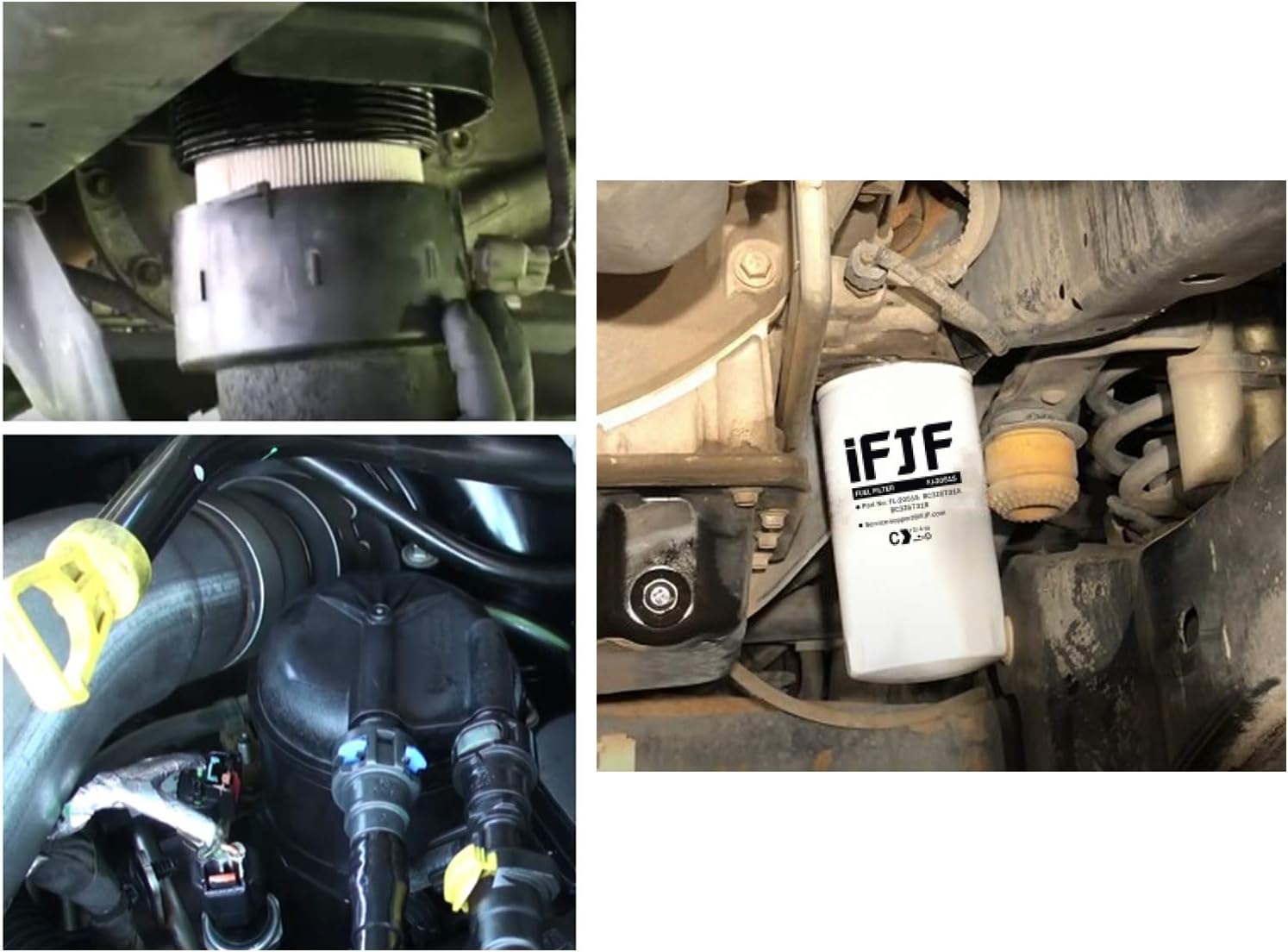 iFJF FD4615 Fuel Filter and FL2051S Oil Filter Replacement for 2011-2016 F250-F550 Super Duty 2016 F650-F750 6.7L Powerstroke V8 Diesel Engine Replaces BC3Z-9N184-B BC3Z-6731-B