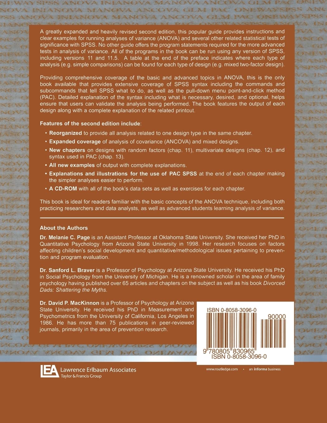 Levine's Guide to SPSS for Analysis of Variance