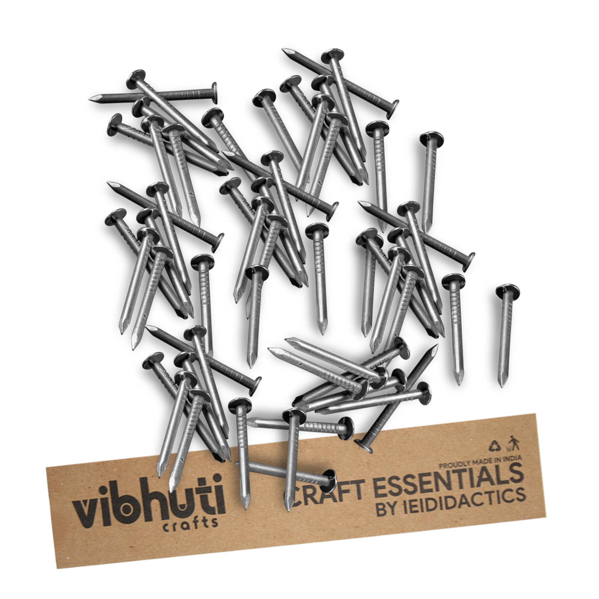 IEIDidactics Vibhuti Crafts String Art Nails 200 Pcs - Perfect for String Art Projects - Craft Nails for Creative DIY Designs