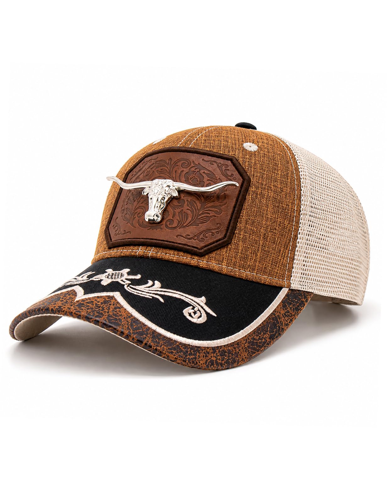 URAMAN Cowboy Trucker Hats for Women Men Western Cowgirl Cute Baseball Cap