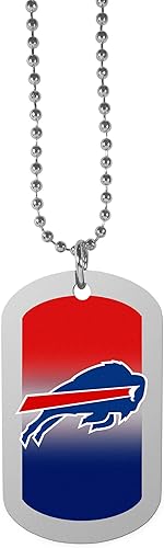 Siskiyou NFL Sports Fan Shop Buffalo Bills Team Tag Necklace 26 inch Team Color
