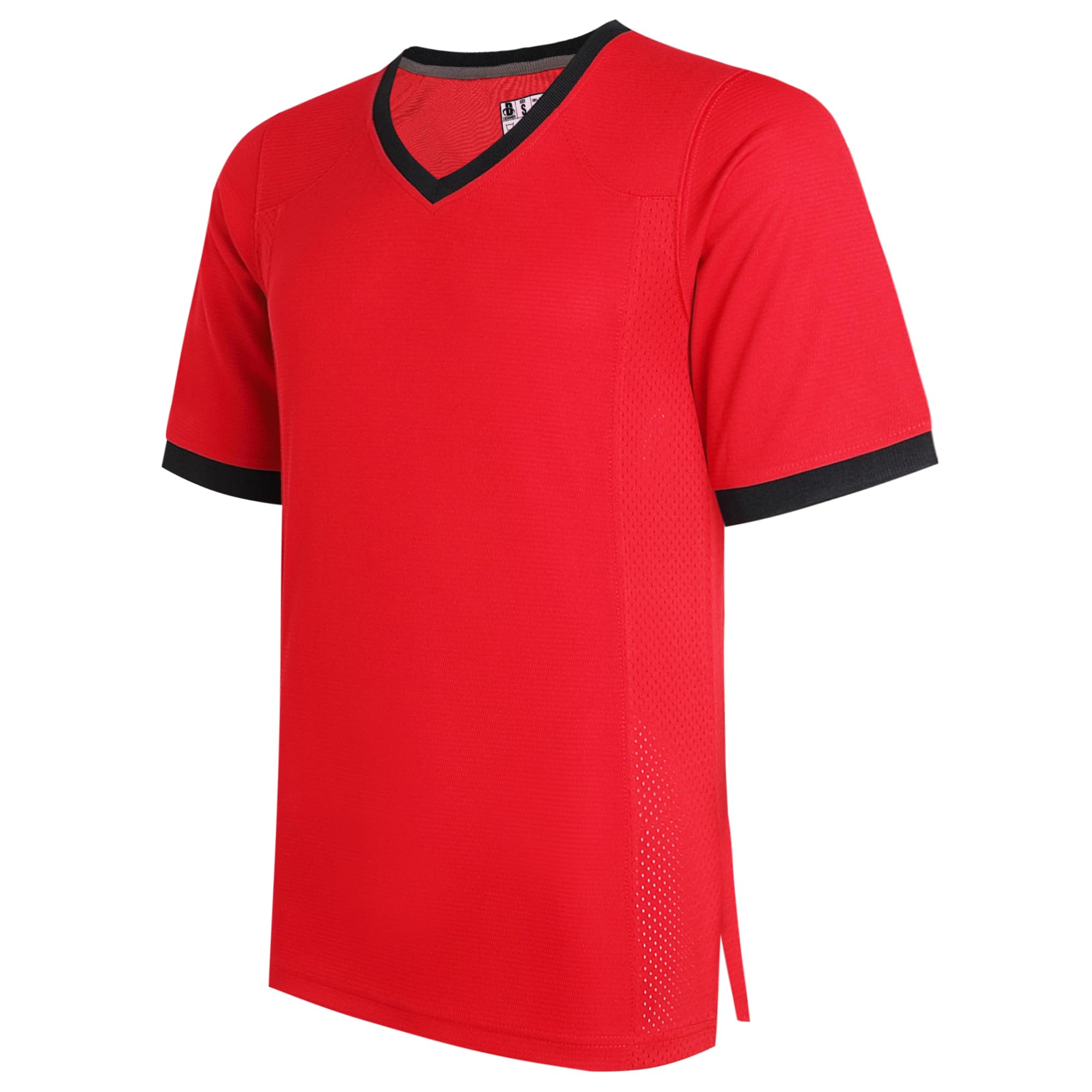 DEHANER Blank Football Jerseys for Men Unisex Workout Fitness Shirts Sports Uniform Casual Outfits