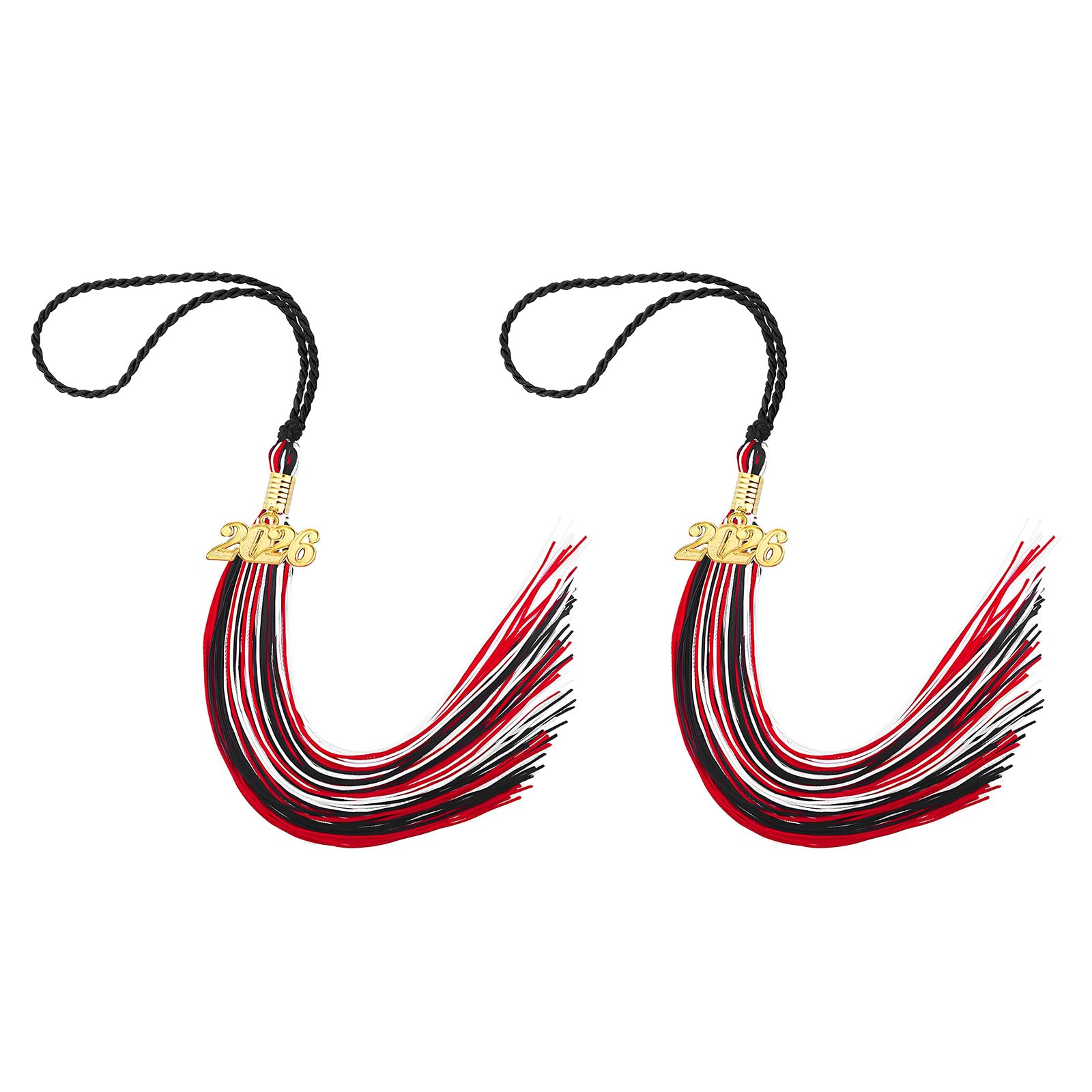 Hsyzygian 2026 Polyester Graduation Tassels with Secure Clip for Cap and Craft Projects Graduation Tassels