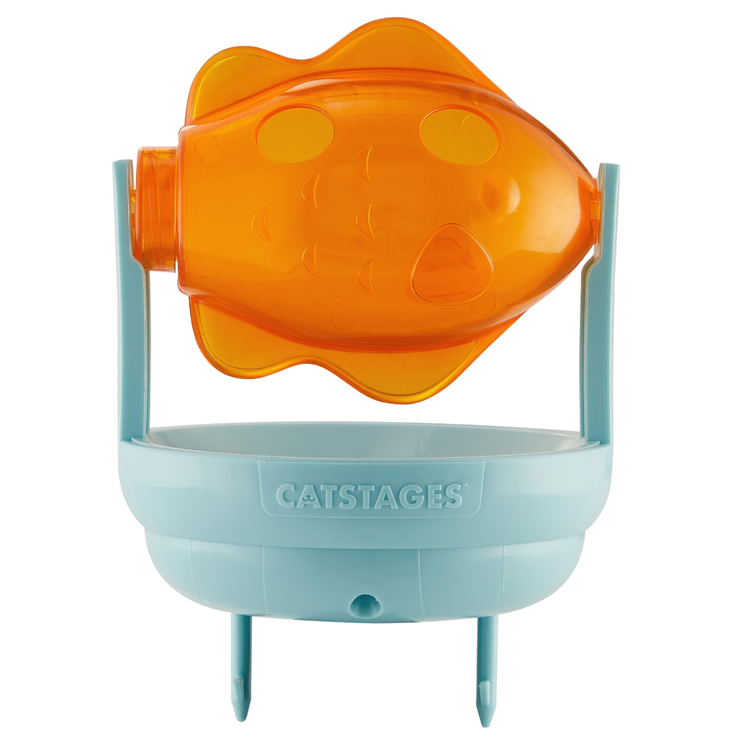 Catstages Spinning Treat Scratch Toy Cat Scratcher Topper, Orange
