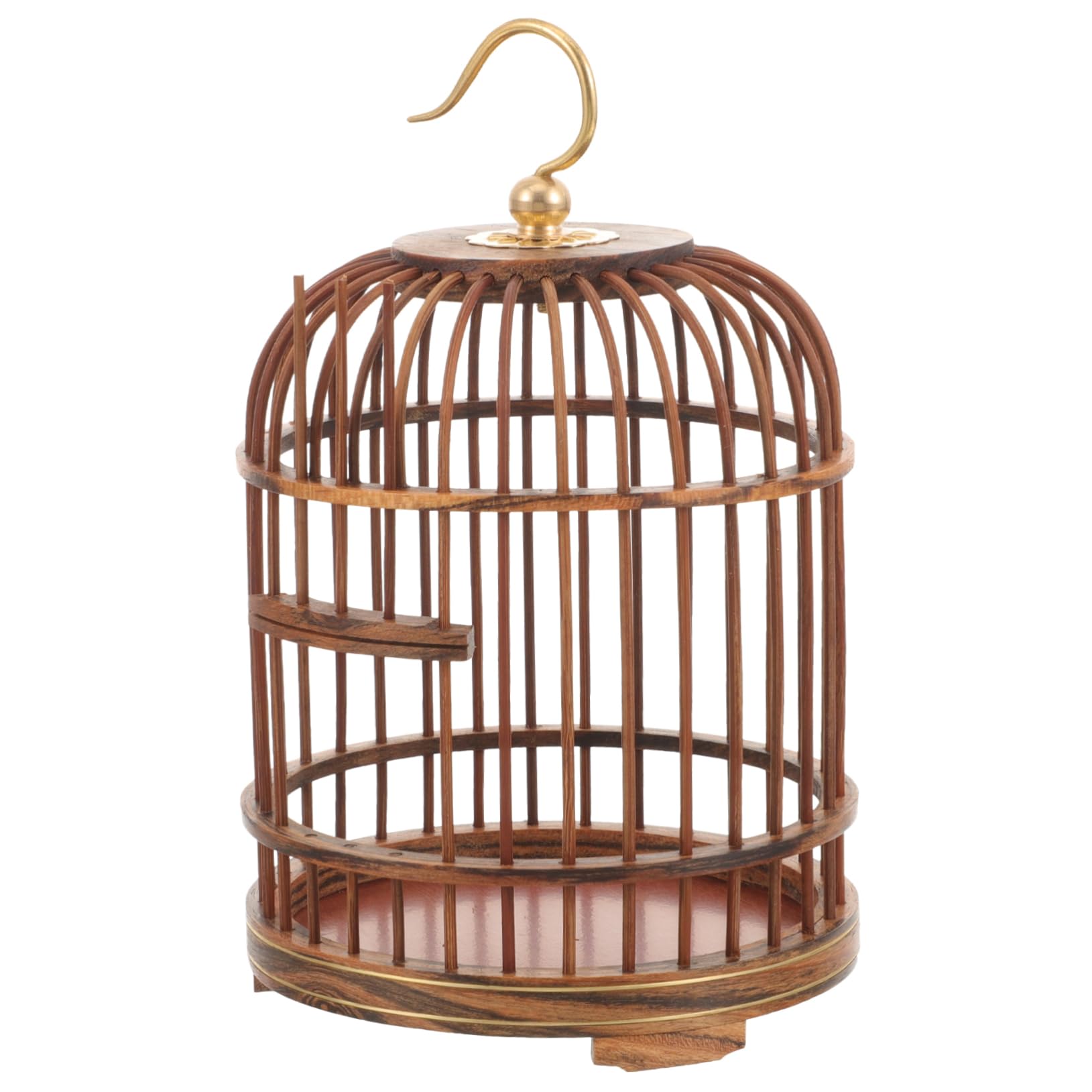 Yardwe Jaula para Mascotas Decoración Vintage Jaula De Pájaros De La Vendimia Jaula Transportadora De Conejos Jaula Colgante para Animales Pequeños Afuera Envase De Madera Hazme