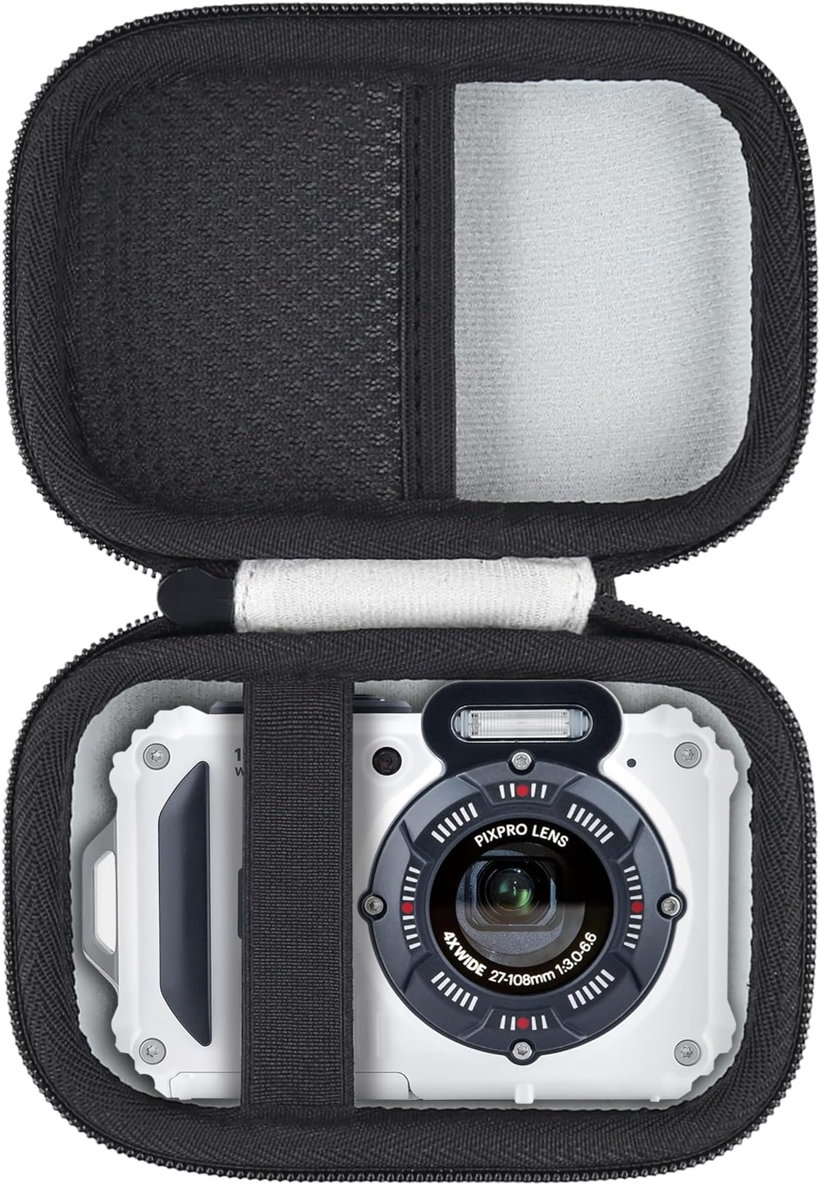 Aenllosi Hard Travel Case Compatible with Kodak PIXPRO WPZ2 Waterproof Digital Camera,Protective Case for Kodak Compact Digital Camera(Silver Grey,Case Only)