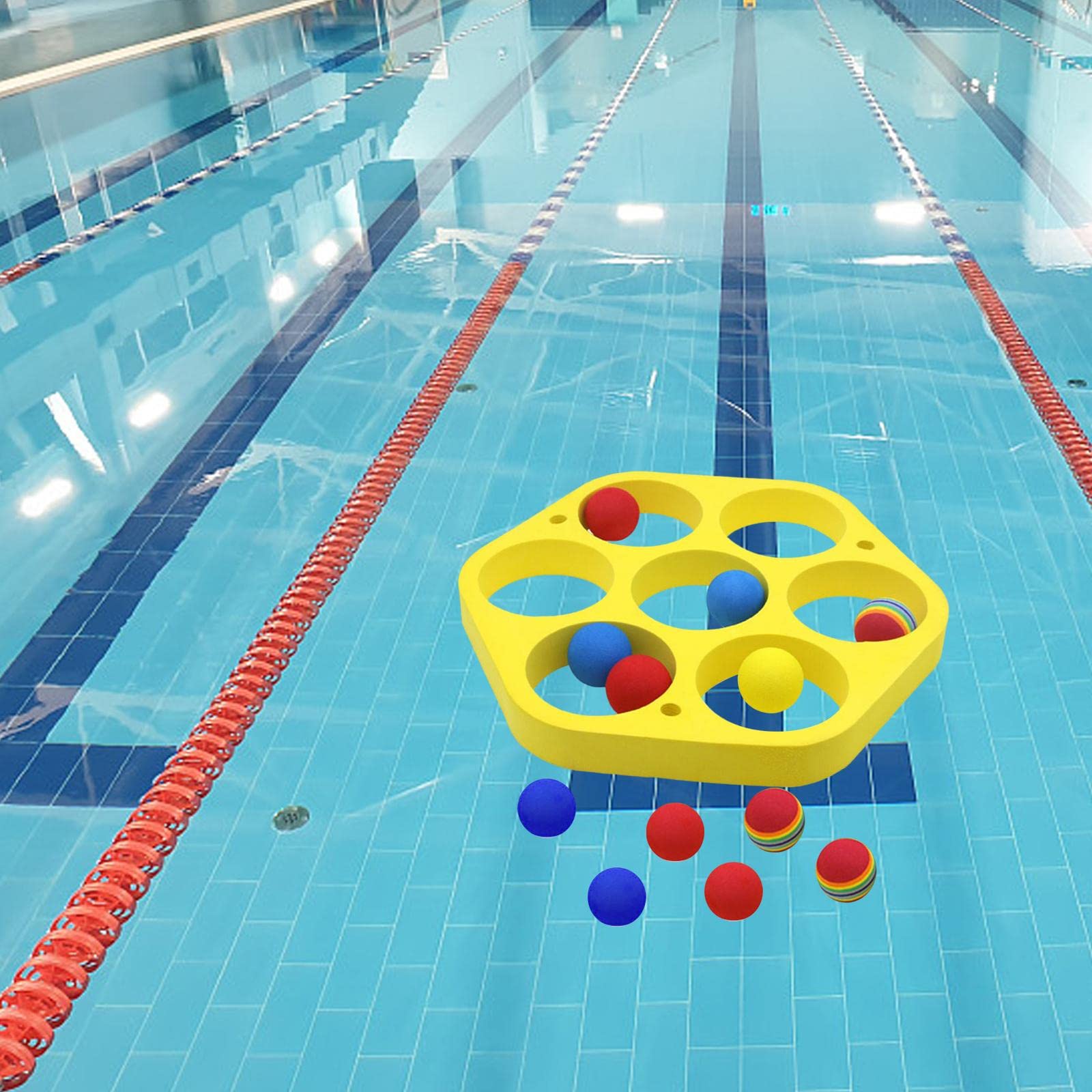 Ferrule da Lancio Gioco di Lancio Anelli Piscina Bambini Materiale Eva Semplice da Assemblare Esercizio Coordinazione Adatto a Party, Stile a