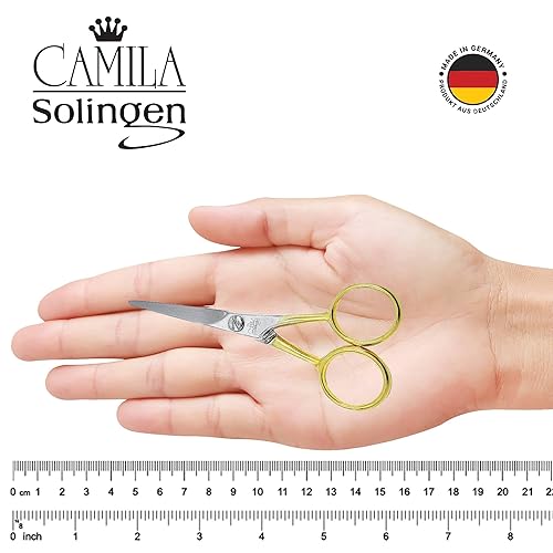 Miniatura 10 de Camila Solingen CS07 Tijeras de pelo profesionales de 5 pulgadas muy afiladas Tijeras de peluquería. Tijeras de corte de pelo de peluquería de borde