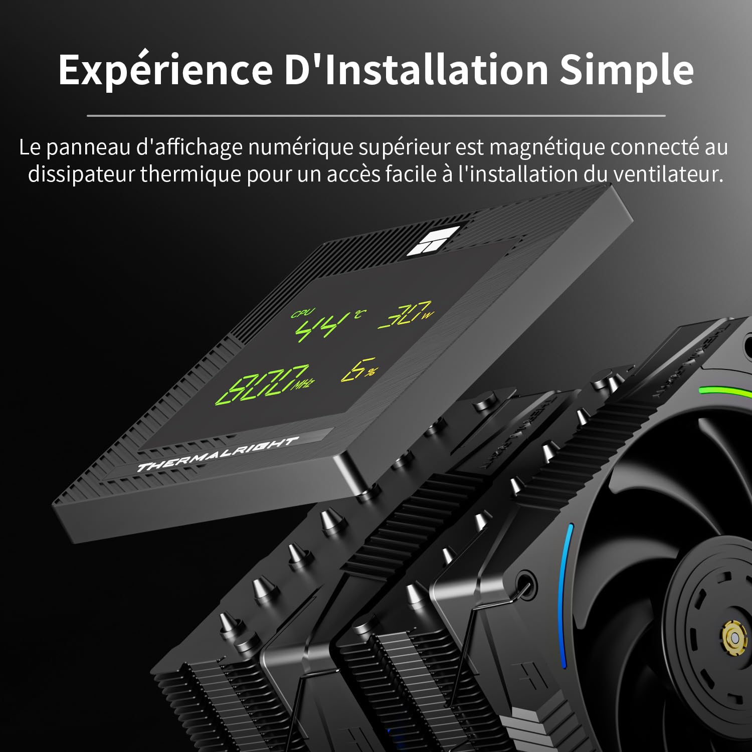 Thermalright Phantom Spirit 120 - Ventola digitale EVO, 7 tubi termici, doppia ventola PWM da 120 mm, display digitale sul coperchio, per PC AM4/AM5/Intel LGA1700/1851/1150/1151/1200