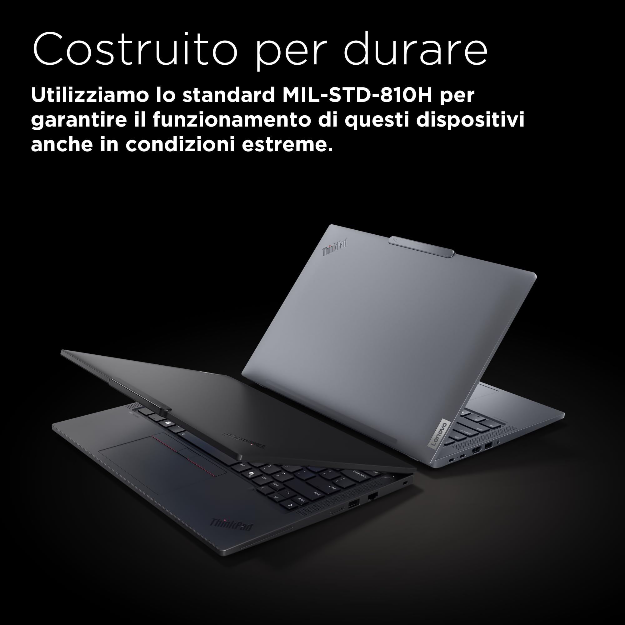 Lenovo - Notebook 14 Pollici ThinkPad T14 Gen 5, Pc Portatile Professionale Windows 11 Pro, Intel Core Ultra 7 155U, RAM 16GB DDR5, 512GB SSD NVMe - Laptop Grafica Intel, Computer Audio Dolby